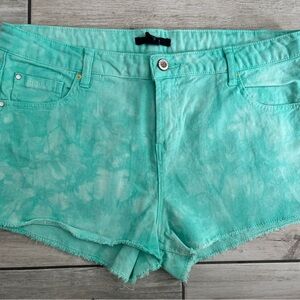 Forever 21 Aqua Jean Shorts